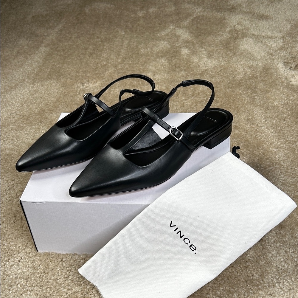Vince Women's Iliana Black Slingback Flats